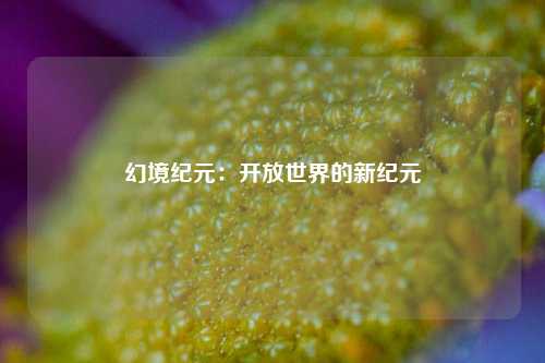 幻境纪元:开放世界的新纪元